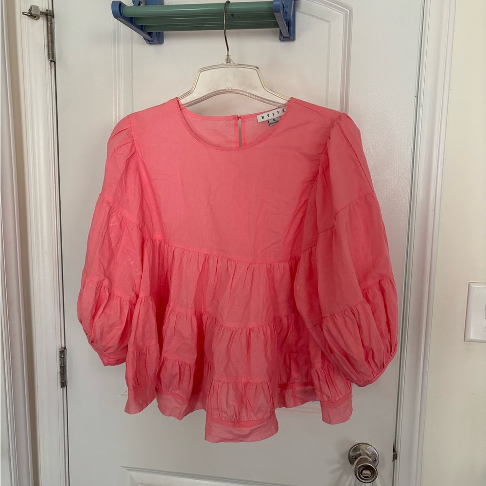 Pink Tiered Blouse